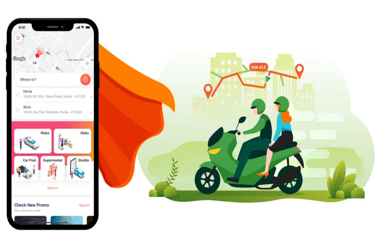 Rapido clone bike taxi app development for fast and affordable rides